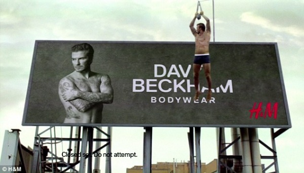 David Beckham for H&M 贝克汉姆代言H&M 内衣广告登陆Super Bowl 超级碗