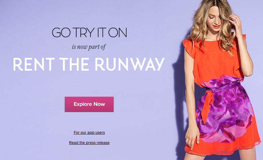 Rent the Runway收购 Go Try It On