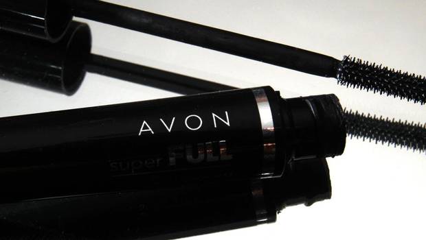 In this July 28, 2010 file photo, a container and brush of Super Full mascara by Avon sits on display in North Andover, Mass. (Elise Amendola /AP)