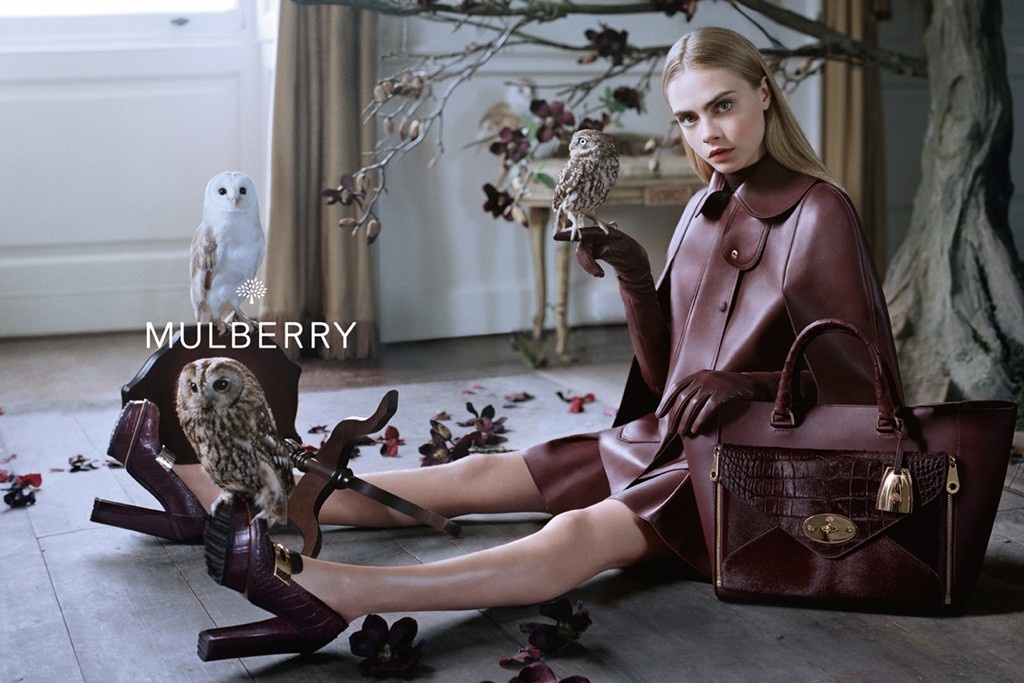 Cara Delevingne代言Mulberry秋冬广告