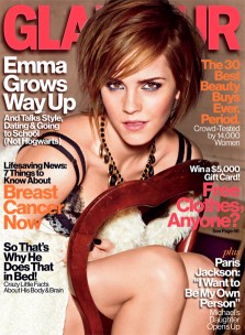 Emma Watson登10月号Glamour