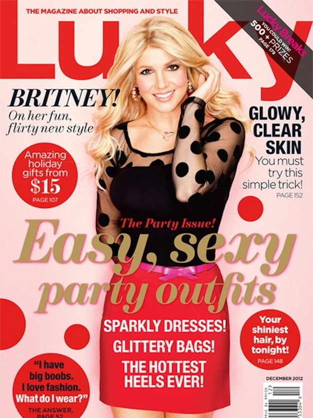 Yesterday, these pictures of Britney Spears in Lucky Magazine were released online. She is apparently wearing a wig.