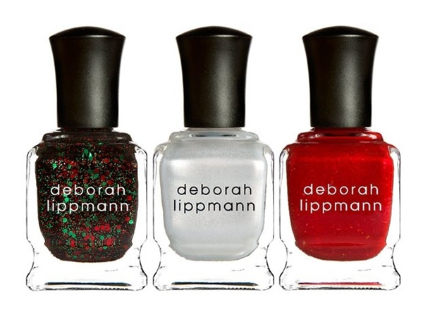 Deborah Lippmann 圣诞指彩 白雪与圣诞树热闹组合