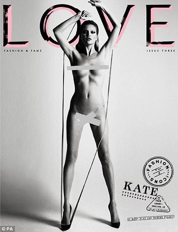 传：Kate Moss 登Playboy 60周年刊封面