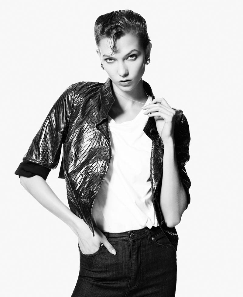 KarlieMonde11 Karlie Kloss Gets Androgynous for M le Mondes December Cover Story by Daniel Sannwald