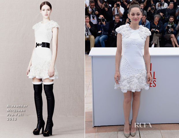 Marion Cotillard In Alexander McQueen - ‘The Immigrant’ Cannes Film Festival Photocall