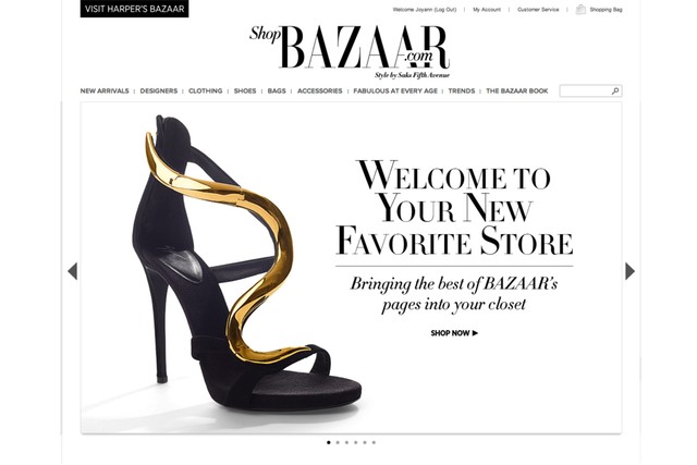 Harper's Bazaar上线ShopBazaar购物网站