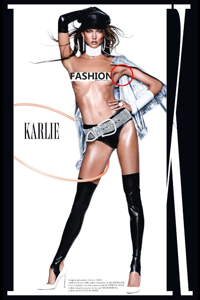 Vogue被爆PS 三个腋窝的Karlie Kloss