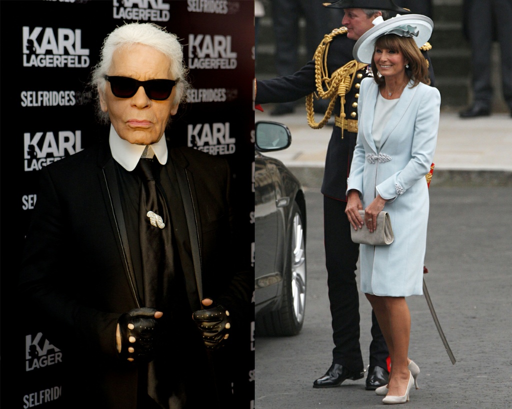 Karl Lagerfeld：向“性感的”Carole Middleton致意