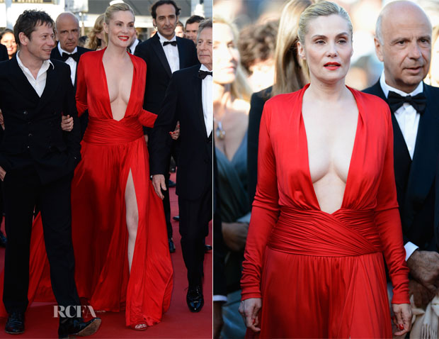 Emmanuelle Seigner In Alexandre Vauthier - 'La Venus a La Fourrure' Cannes Film Festival Premiere