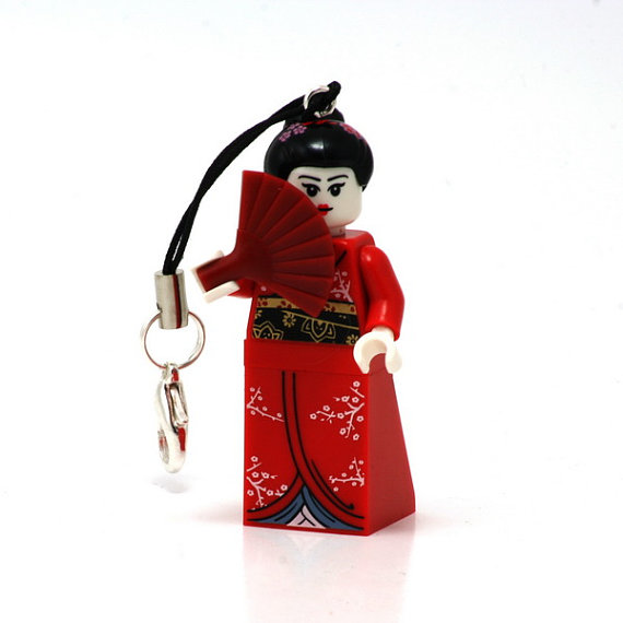 16GB USB Memory Drive in a Geisha original collectors LEGO minifigure