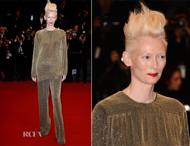 Tilda Swinton In Haider Ackermann - 'Only Lovers Left Alive' Cannes Film Festival Premiere